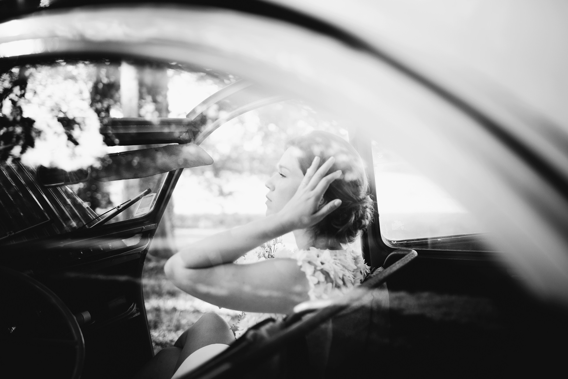 portrait de mariee - reportage photo mariage aquitaine - photographe mariage bordeaux - a ce moment la photographie